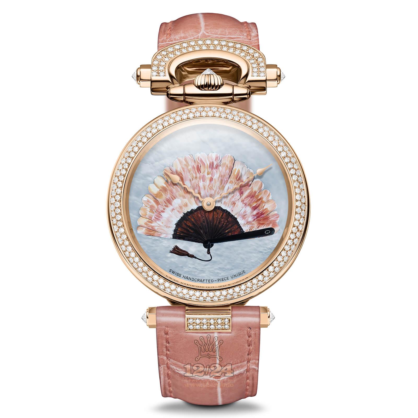 Bovet Fleurier Watch AF39569-SD123 39 mm Pink gold Case White Dial