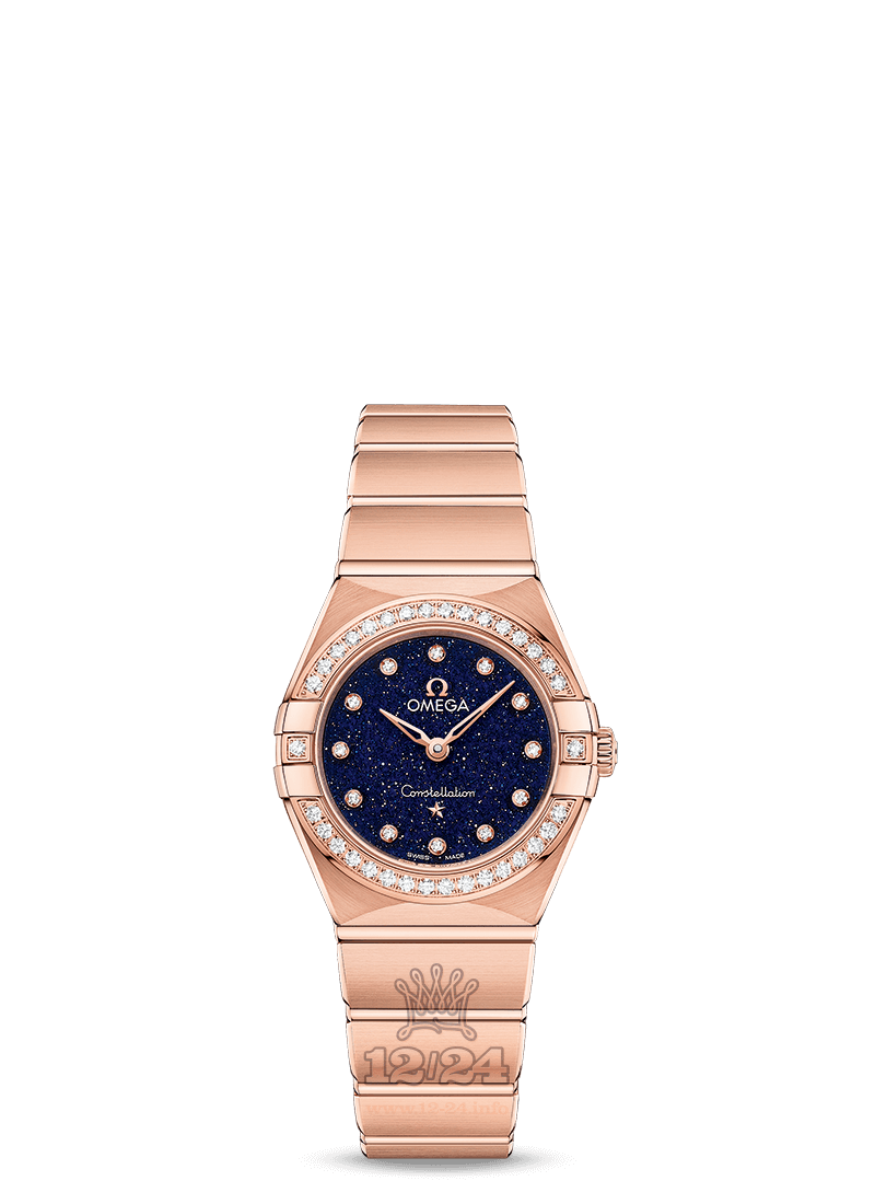 Omega Constellation Watch 131.55.25.60.53.002 25 mm Pink gold Case Dark blue Dial