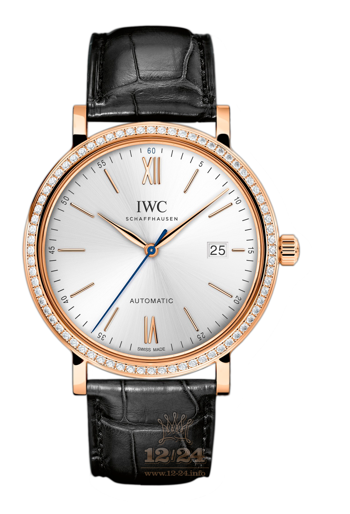 IWC Portofino Watch IW356515 40 mm Pink gold Case Silver Dial
