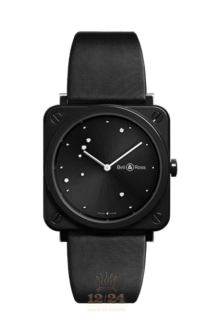 Bell & Ross Instruments Watch BRS-EBL-CE/SCA Ceramics Case Black Dial