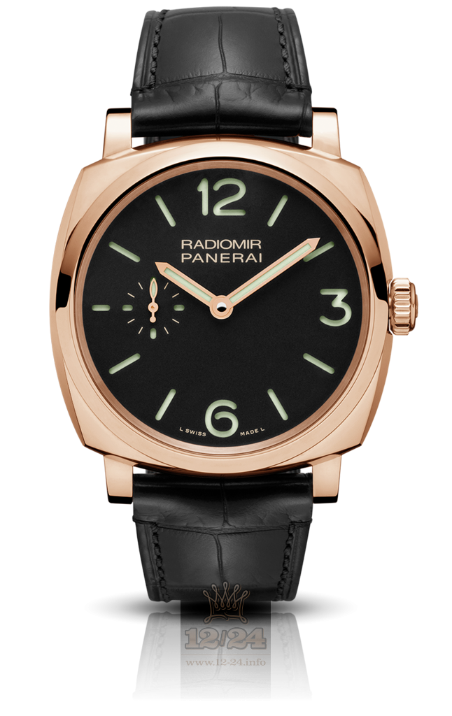 Panerai Radiomir 1940 Watch PAM00575 42 mm Red gold Case Black Dial