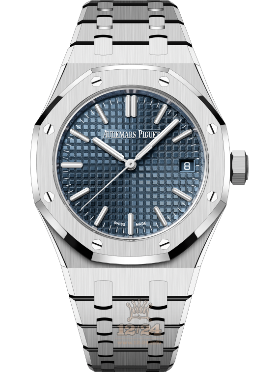 Audemars Piguet Royal Oak Watch 15550ST.OO.1356ST.02 37 mm Stainless steel Case Dark blue Dial