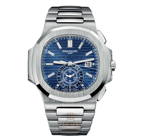 Patek Philippe Nautilus Watch 5976/1G 44 mm White gold Case Dark blue Dial