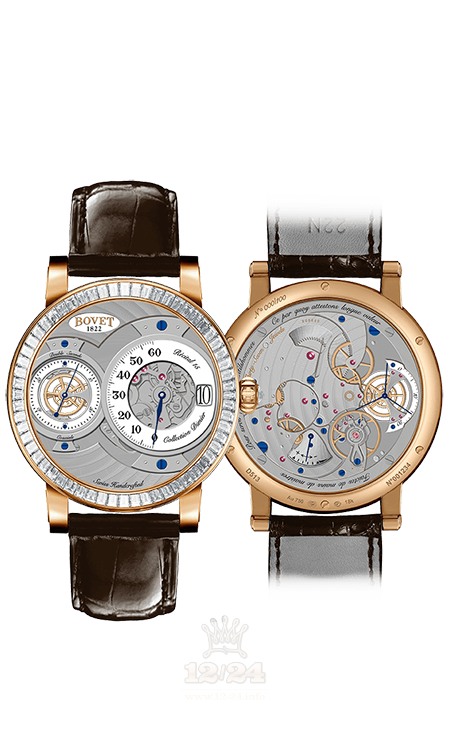 Bovet Dimier Watch R150003-SB1 42 mm Pink gold Case White Dial