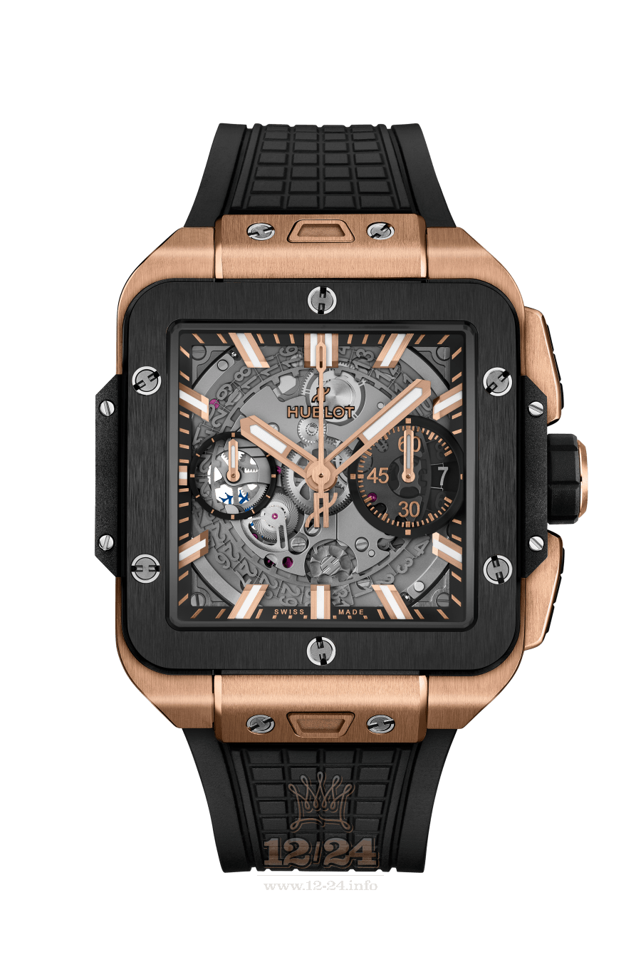 Hublot Square Bang Watch 821.OM.0180.RX 42 mm Pink gold Ceramics Case