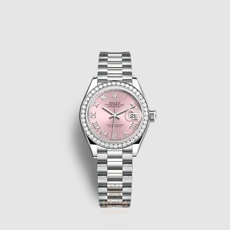 Rolex Lady-Datejust Watch 279139rbr-0012 28 mm White gold Case Pink Dial