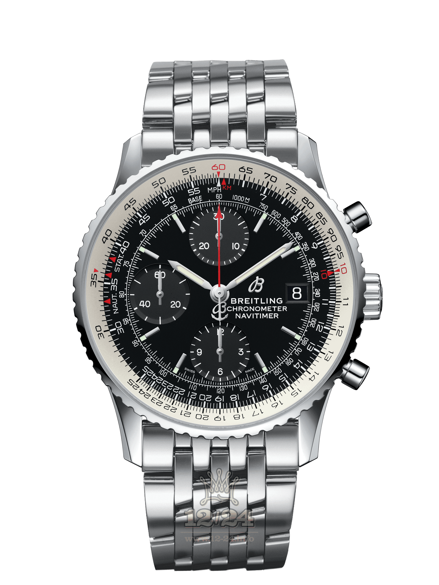 Breitling Navitimer Watch A13324121B1A1 41 mm Stainless steel Case Black Dial