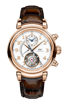 IWC Da Vinci Watch IW393101 44 mm Pink gold Case Silver Dial