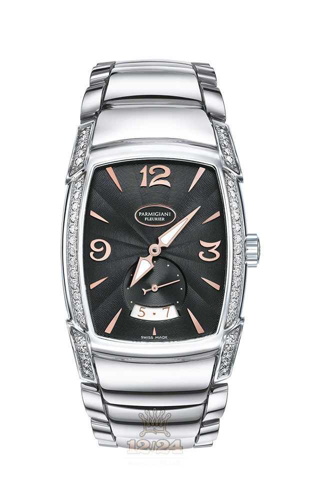 Parmigiani Fleurier Kalpa Watch PFC124-0021400-B00002 38 mm Stainless steel Case Black Dial