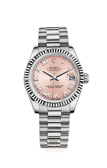 Rolex Datejust Watch 178279-0068 31 mm White gold Case Pink Dial