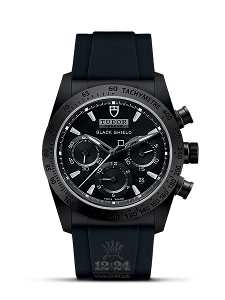 Tudor Fastrider Black Shield Watch M42000CN-0018 42 mm Ceramics Case Black Dial