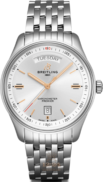 Breitling Premier Watch A45340211G1A1 40 mm Stainless steel Case Silver Dial