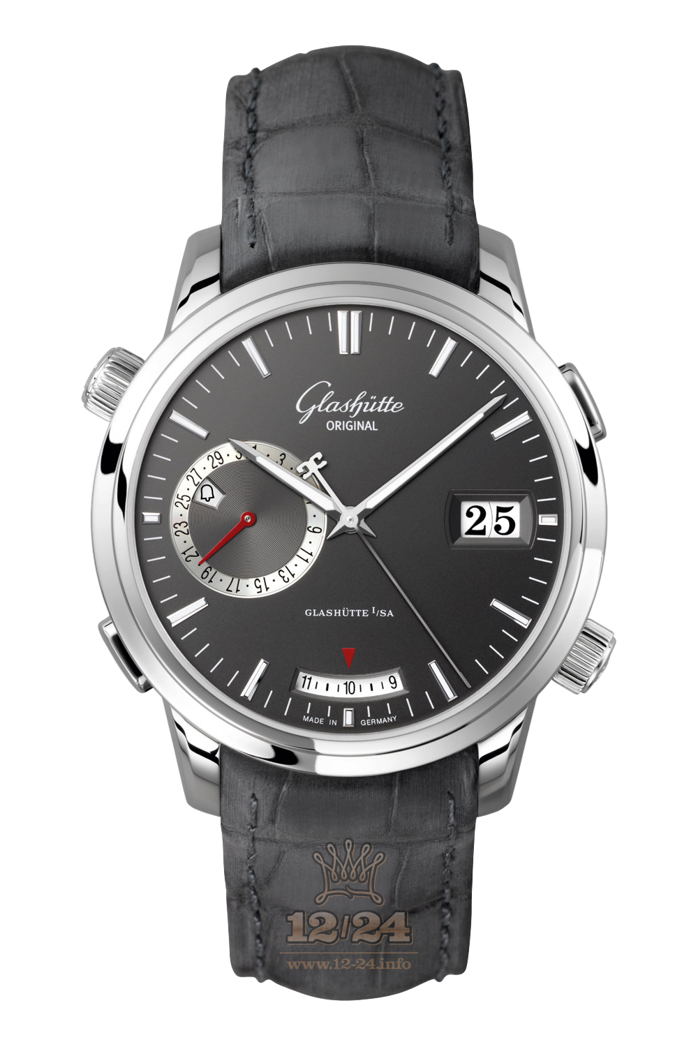 Glashutte Senator Watch 100-13-04-04-02 42 mm White gold Case Gray Dial