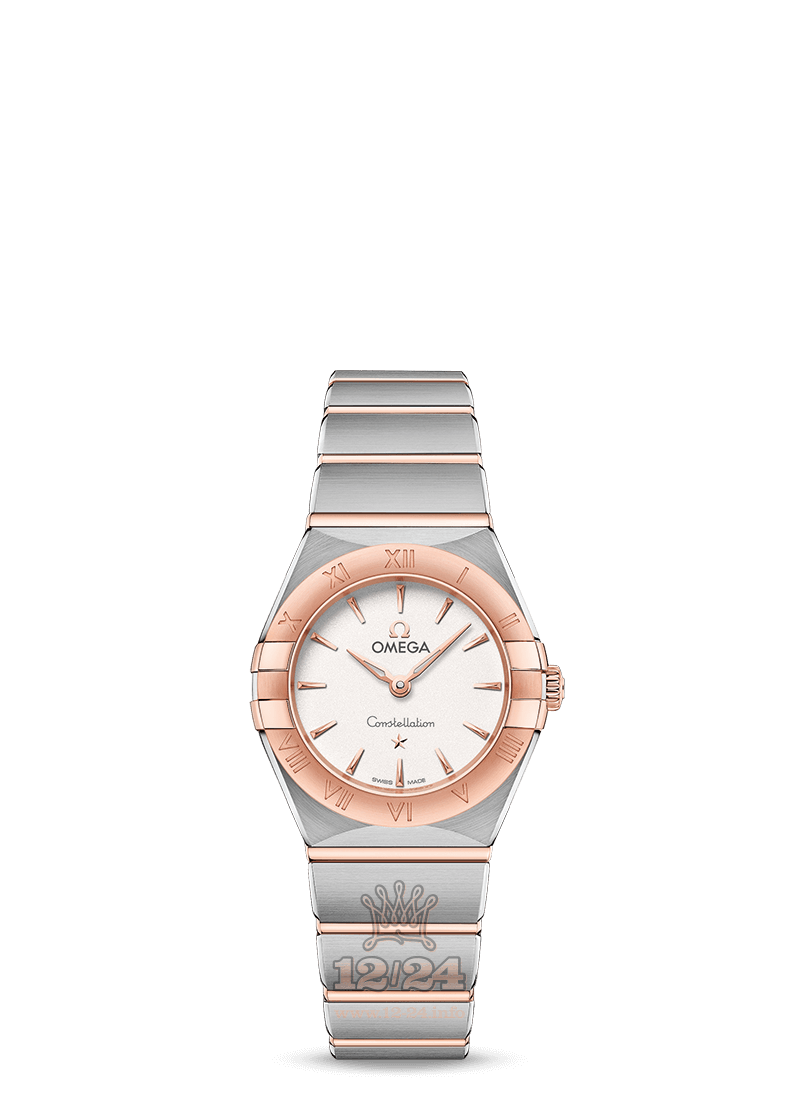 Omega Constellation Watch 131.20.25.60.02.001 25 mm Steel / Pink gold Case Silver Dial