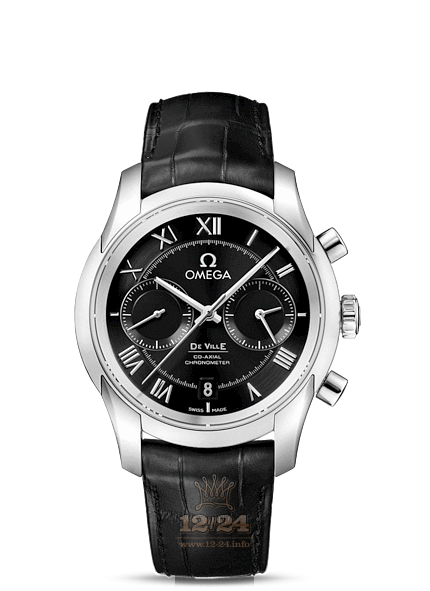 Omega De Ville Watch 431.13.42.51.01.001 42 mm Stainless steel Case Black Dial