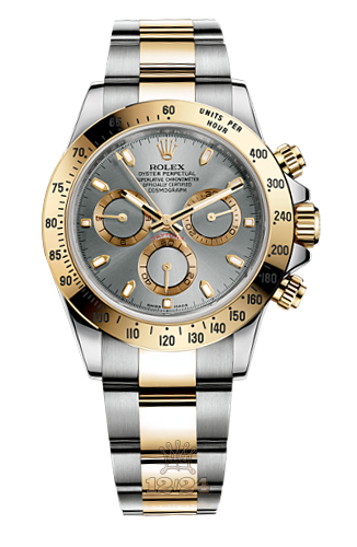 Rolex Cosmograph Daytona Watch 116523-0041 40 mm Steel / Yellow gold Case Gray Dial