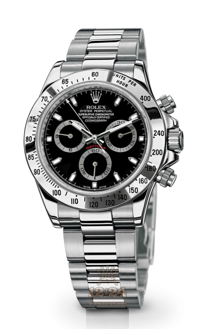 Rolex Cosmograph Daytona Watch 116520-0015 40 mm Stainless steel Case Black Dial