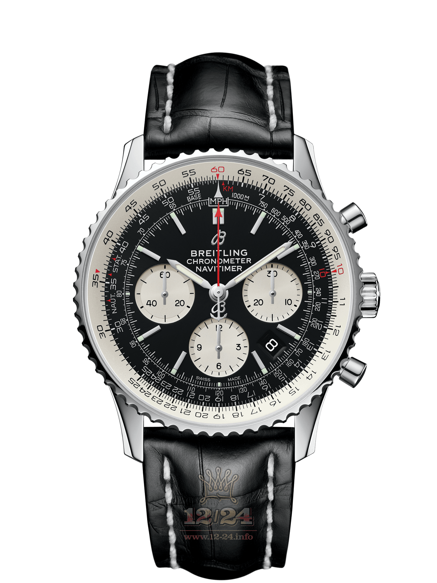 Breitling Navitimer Watch AB0121211B1P1 43 mm Stainless steel Case Black Dial