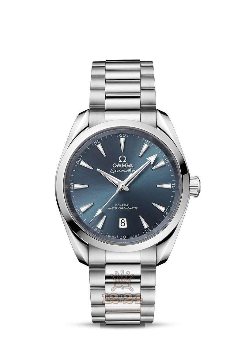 Omega Seamaster Watch 220.10.38.20.03.003 38 mm Stainless steel Case Dark blue Dial