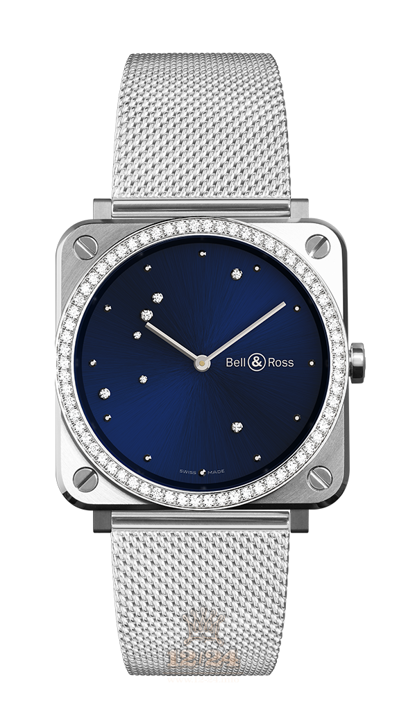 Bell & Ross Instruments Watch BRS-EA-ST-LGD/SST 39 mm Stainless steel Case Dark blue Dial