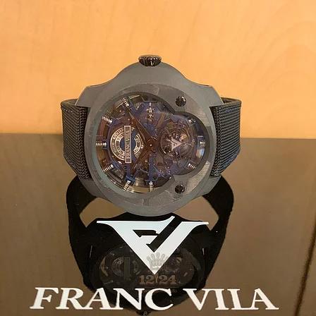 Franc Vila Montre Contemporaine Grande Complication Watch 12T.CAR.003??????? 50 mm Carbon Case Black Dial