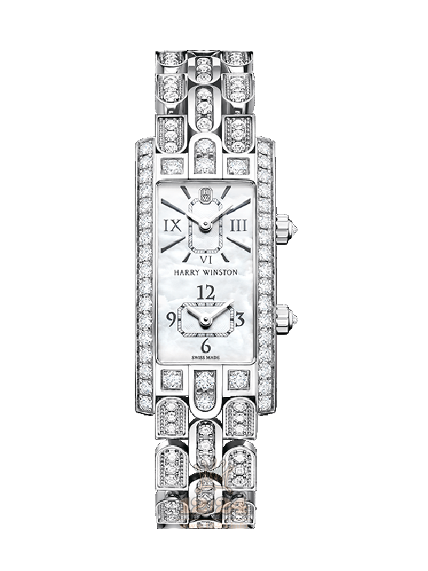 Harry Winston The Avenue Collection Watch AVCQTZ19WW003 19 mm White gold Case White Dial