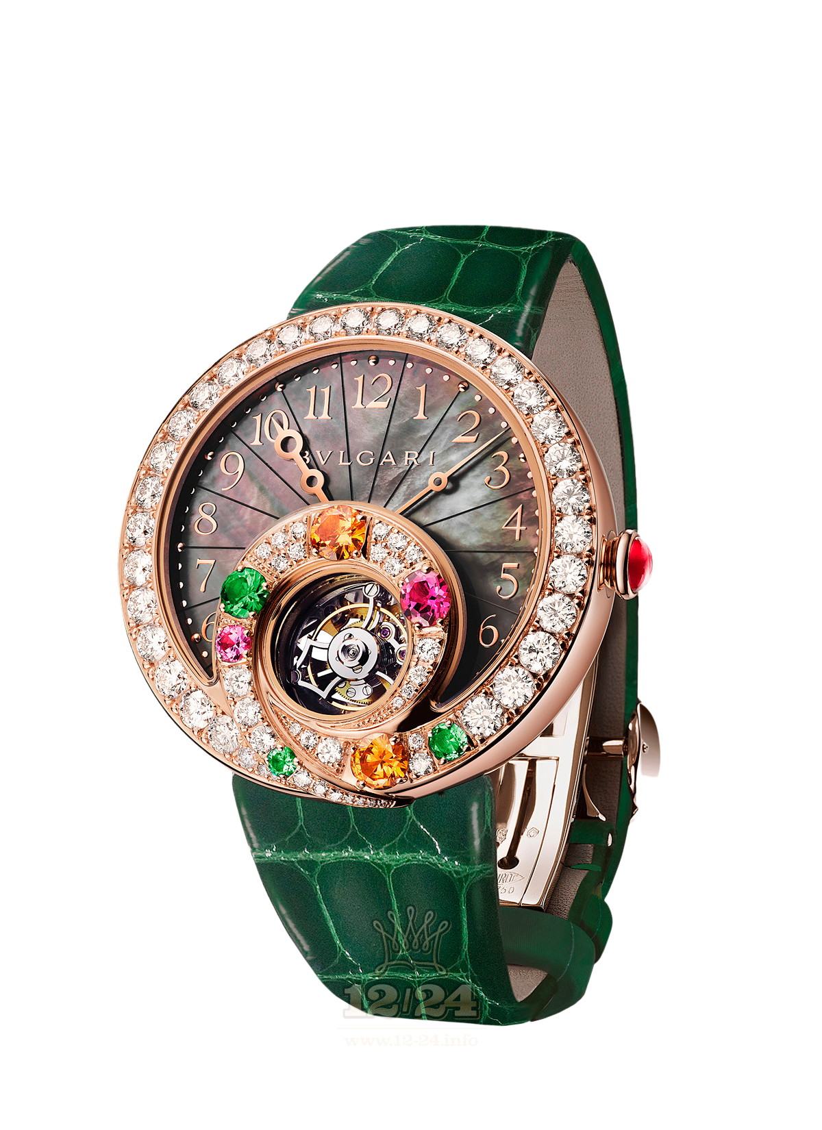 Bvlgari Haute Horlogerie Watch 102341 BEP40BGD2LTB 40 mm Pink gold Case Black Dial