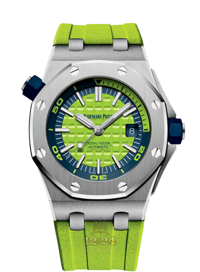 Audemars Piguet Royal Oak Offshore Watch 15710ST.OO.A038CA.01 42 mm Stainless steel Case Green Dial