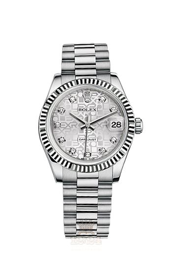 Rolex Datejust Watch 178279-0006 31 mm White gold Case Silver Dial