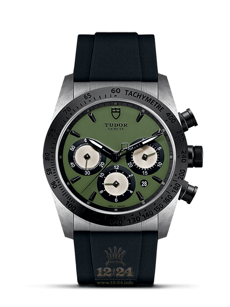 Tudor Fastrider Chrono Watch M42010N-0008 42 mm Stainless steel Ceramics Case Green Dial