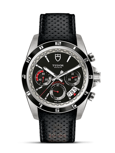 Tudor Grantour Watch M20530N-0006 42 mm Stainless steel Case Black Dial