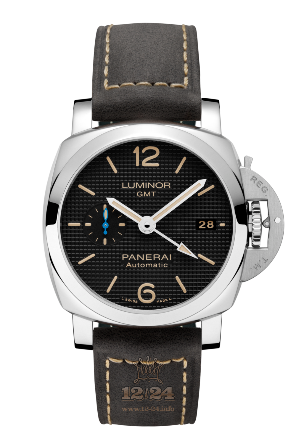 Panerai Luminor 1950 Watch PAM01535 42 mm Stainless steel Case Black Dial
