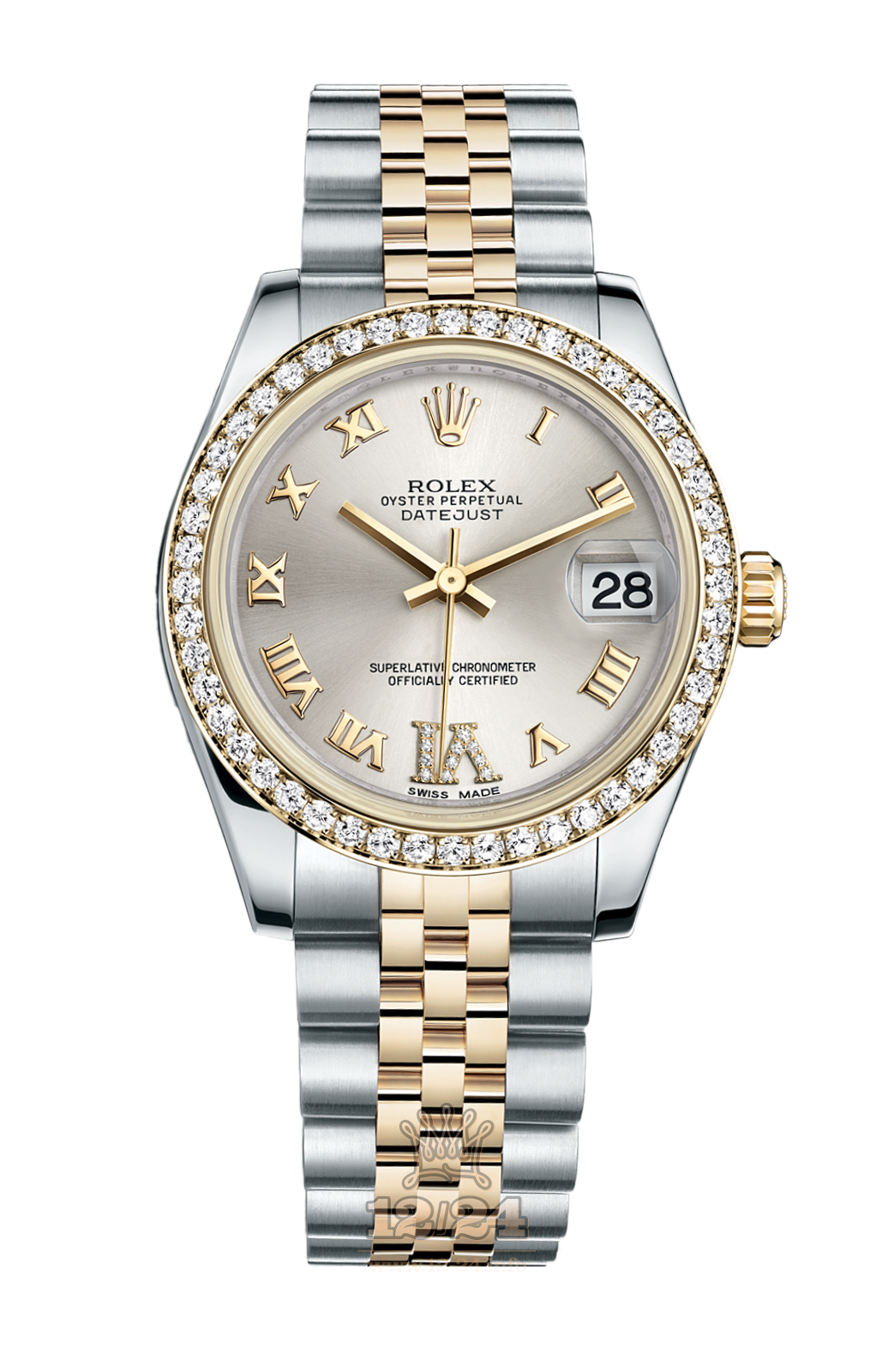 Rolex Lady-Datejust Watch 178383-0007 31 mm Steel / Yellow gold Case Silver Dial