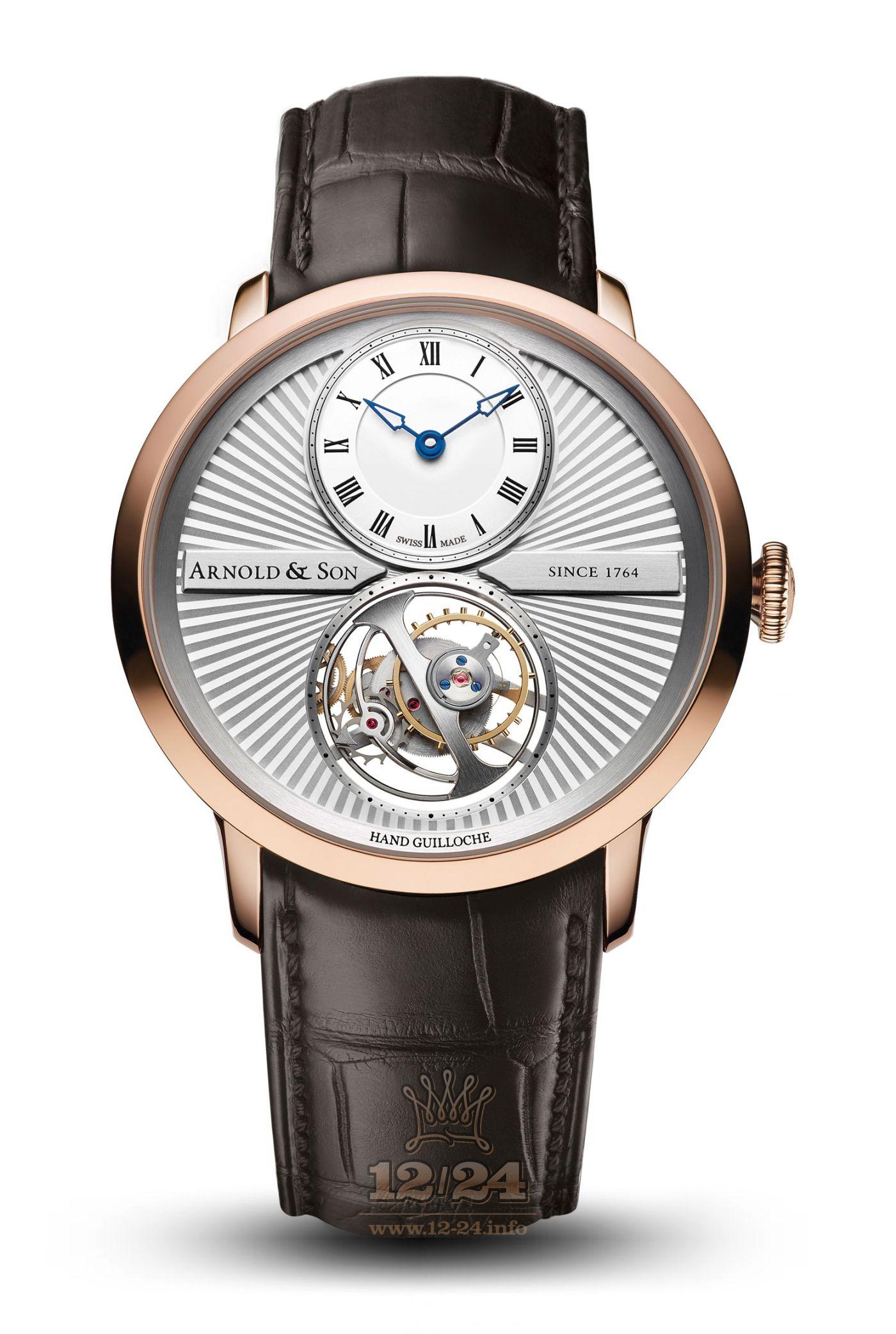 Arnold Son Instrument Collection Watch 1UTAR.S09A.C120A Red gold Case Silver Dial
