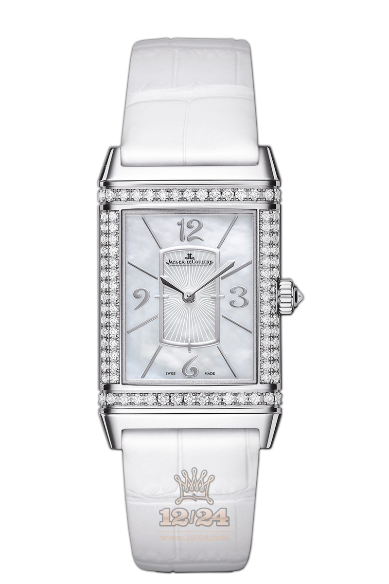 Jaeger-LeCoultre Reverso Watch 3213402 40 mm White gold Case White Silver Dial