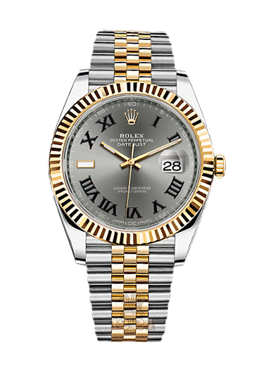 Rolex Datejust Watch 126333-gray 41 mm Steel / Yellow gold Case Gray Dial