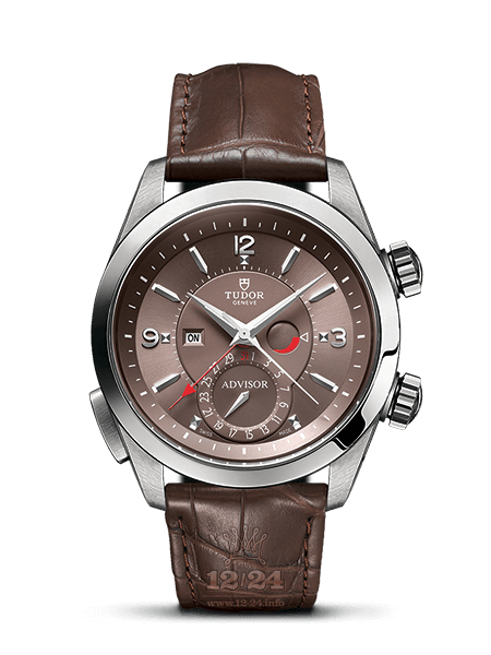 Tudor Advisor Watch M79620TC-0001 42 mm Stainless steel Titanium Case Brown (chocolate) Dial