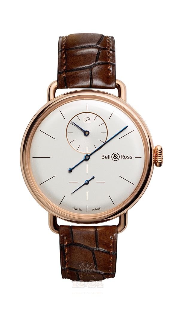 Bell & Ross Vintage Watch BRWW1-REG-PG/SCR 42 mm Pink gold Case White Dial