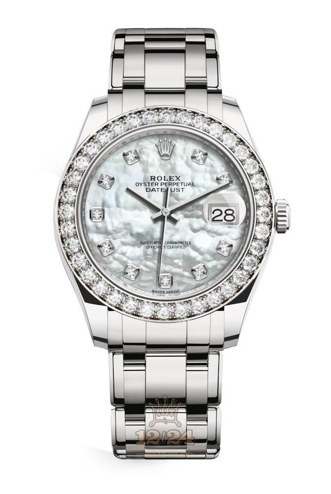 Rolex Pearlmaster Watch 86289-0001 39 mm White gold Case White Dial