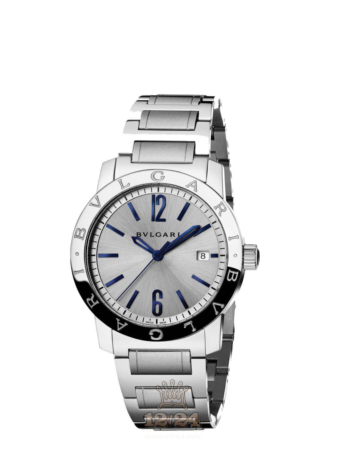Bvlgari Bvlgari Bvlgari Watch 102611 BB39C6SSD 39 mm Stainless steel Case Gray Dial