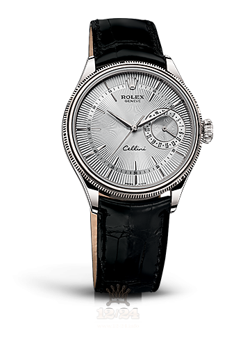 Rolex Cellini Date Watch 50519-0006 39 mm White gold Case Silver Dial