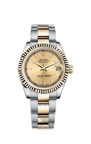 Rolex Lady-Datejust Watch 178273-0009 31 mm Steel / Yellow gold Case Golden Dial