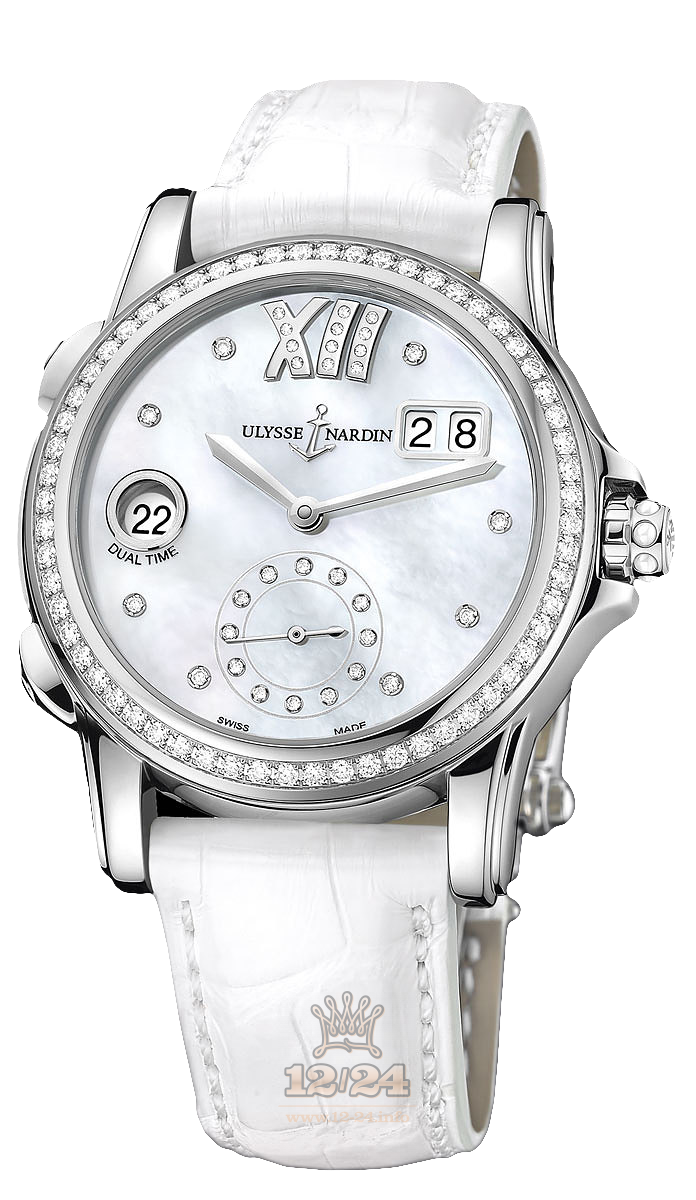 Ulysse Nardin Classic Watch 3343-222B/391 38 mm Stainless steel Case White Dial