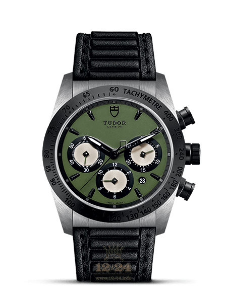 Tudor Fastrider Chrono Watch M42010N-0004 42 mm Stainless steel Ceramics Case Green Dial