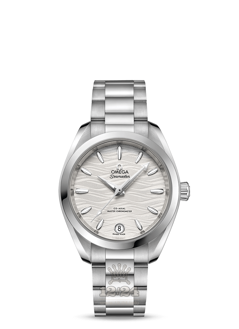Omega Aqua Terra 150 M Watch 220.10.34.20.02.002 34 mm Stainless steel Case Silver Dial