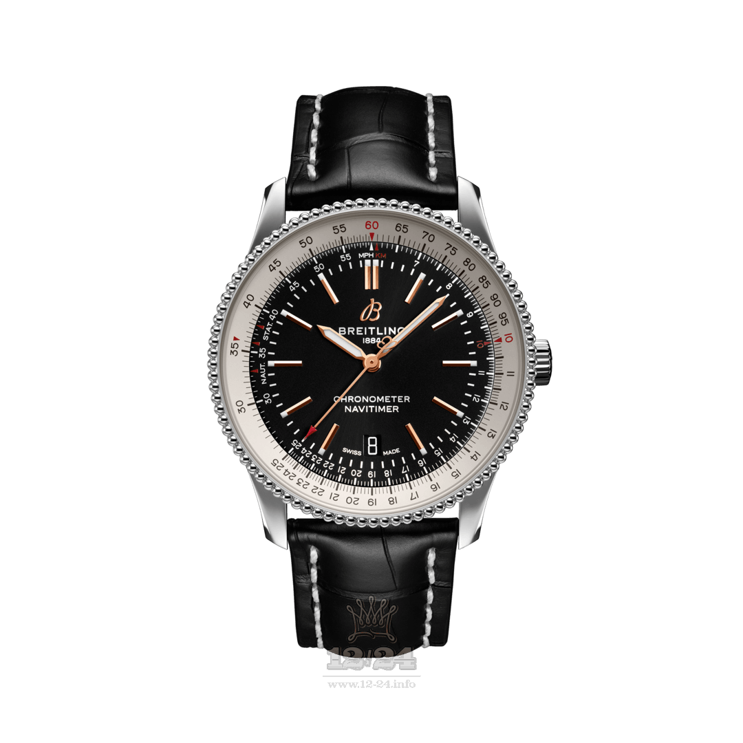 Breitling Navitimer Watch A17326211B1P2 41 mm Stainless steel Case Black Dial