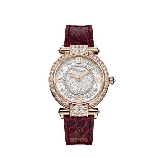 Chopard Imperiale Watch 385377-5001 36 mm Pink gold Case Silver Dial