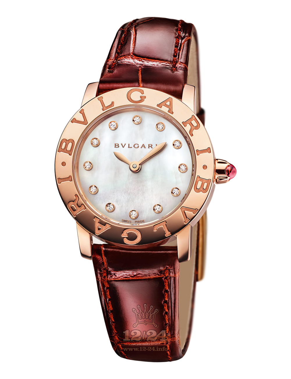 Bvlgari Bvlgari Bvlgari Watch 102751 BBLP26WGLC11/12 26 mm Pink gold Case White Dial