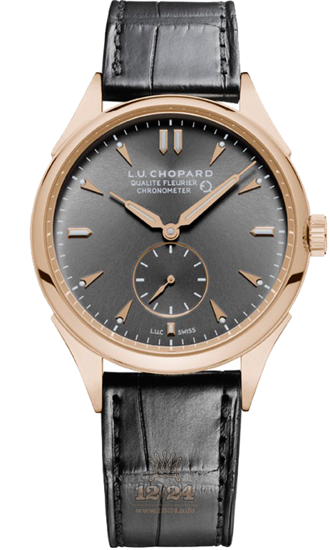 Chopard L.U.C Watch 161896-5003 40 mm Pink gold Case Black Dial