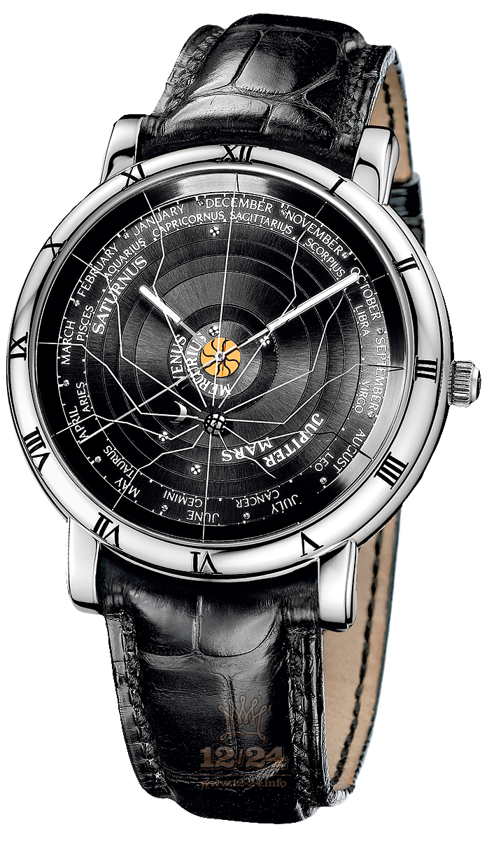 Ulysse Nardin Classic Watch 839-70 41 mm Platinum Case Black Dial